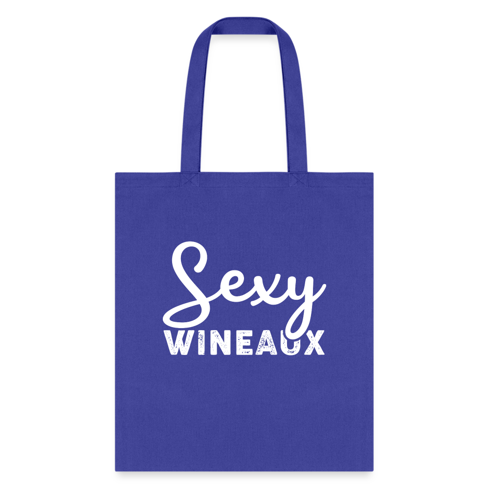Sexy Wineaux Typ Tote Bag - royal blue