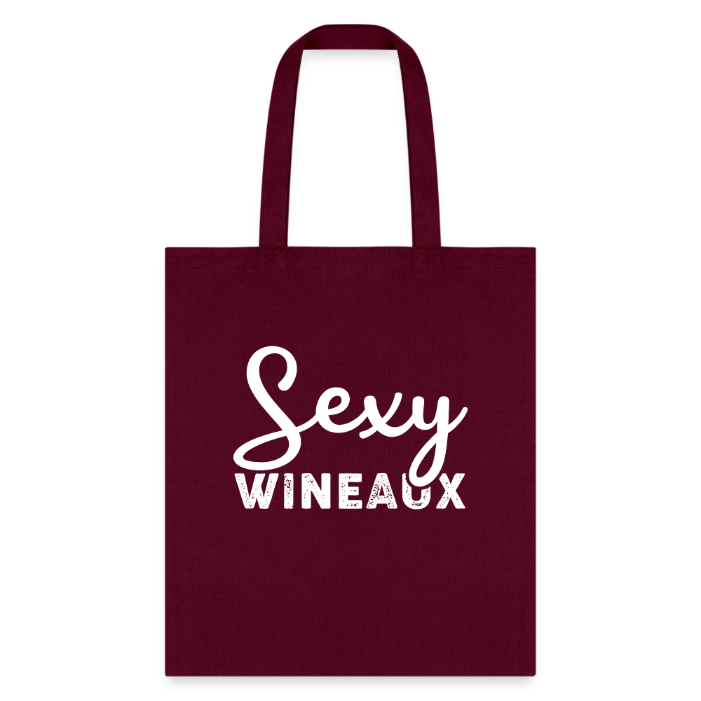 Sexy Wineaux Typ Tote Bag - burgundy