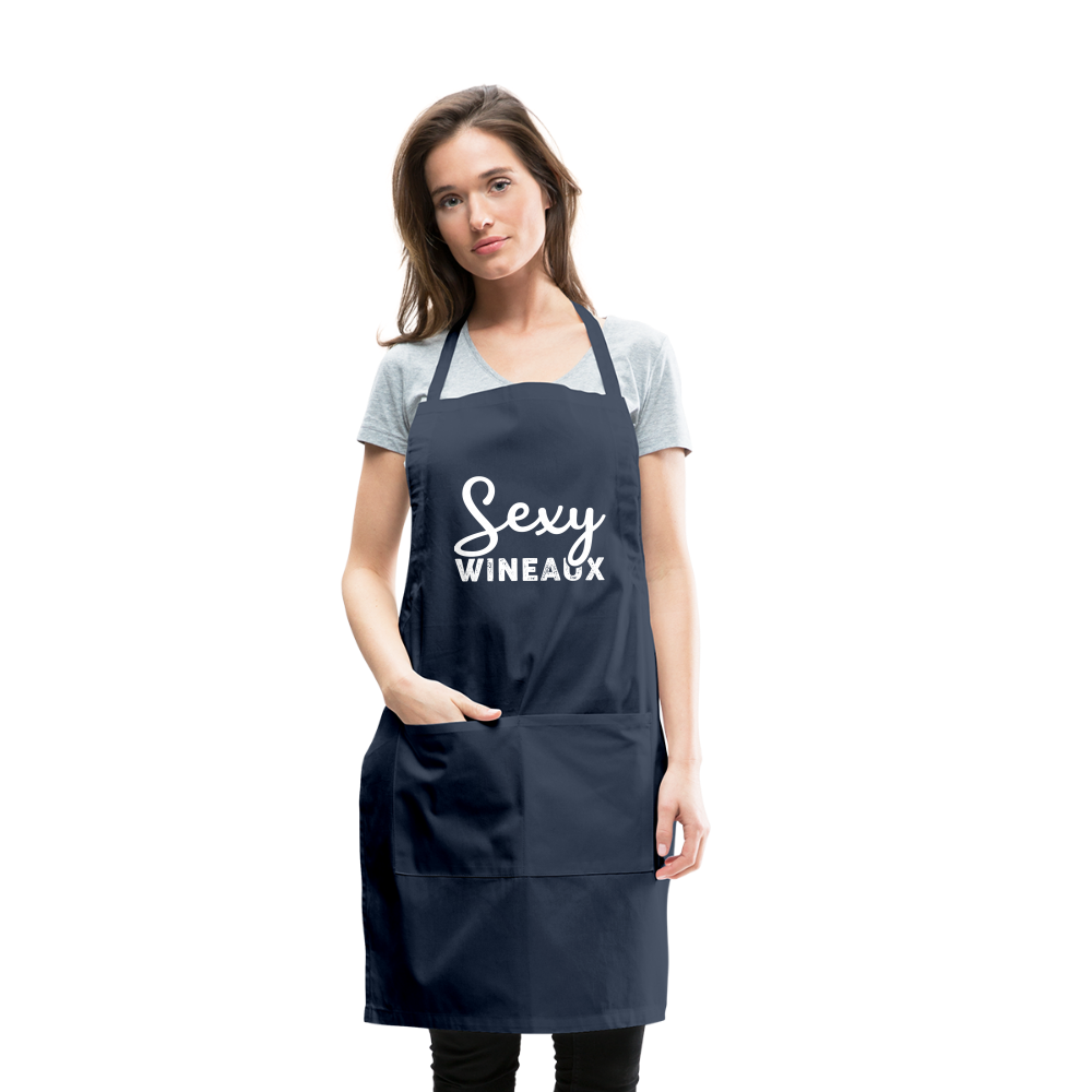 Sexy Wineaux Adjustable Apron - navy