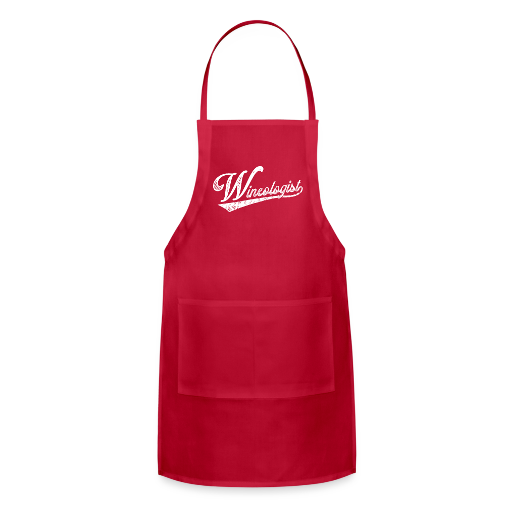 Wineologist Adjustable Apron - red