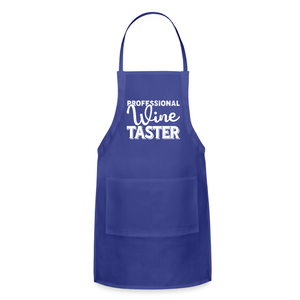 Professional Wine Taster Adjustable Apron - royal blue