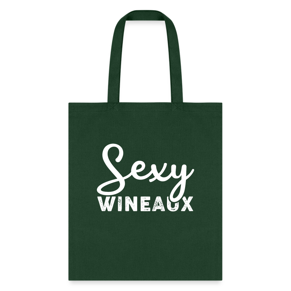 Sexy Wineaux Typ Tote Bag - forest green