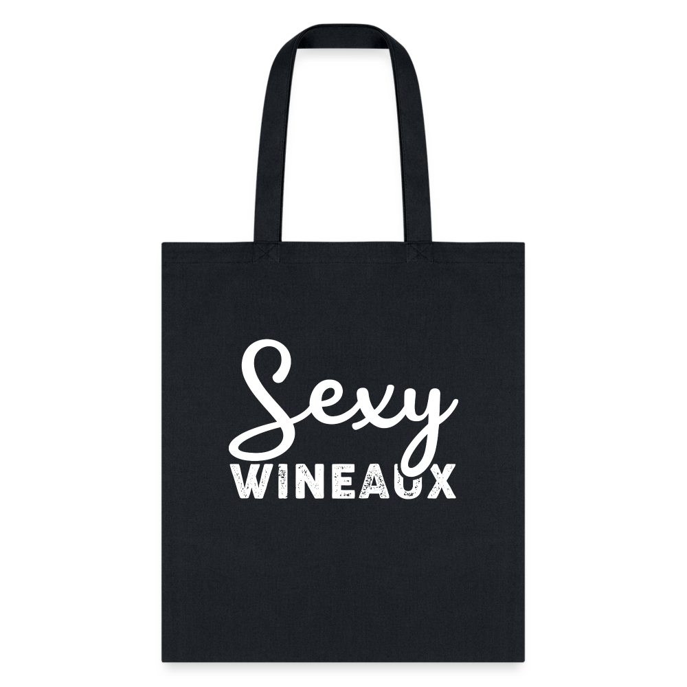 Sexy Wineaux Typ Tote Bag - black