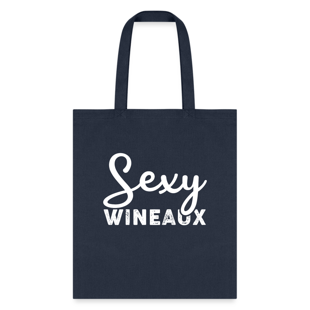Sexy Wineaux Typ Tote Bag - navy