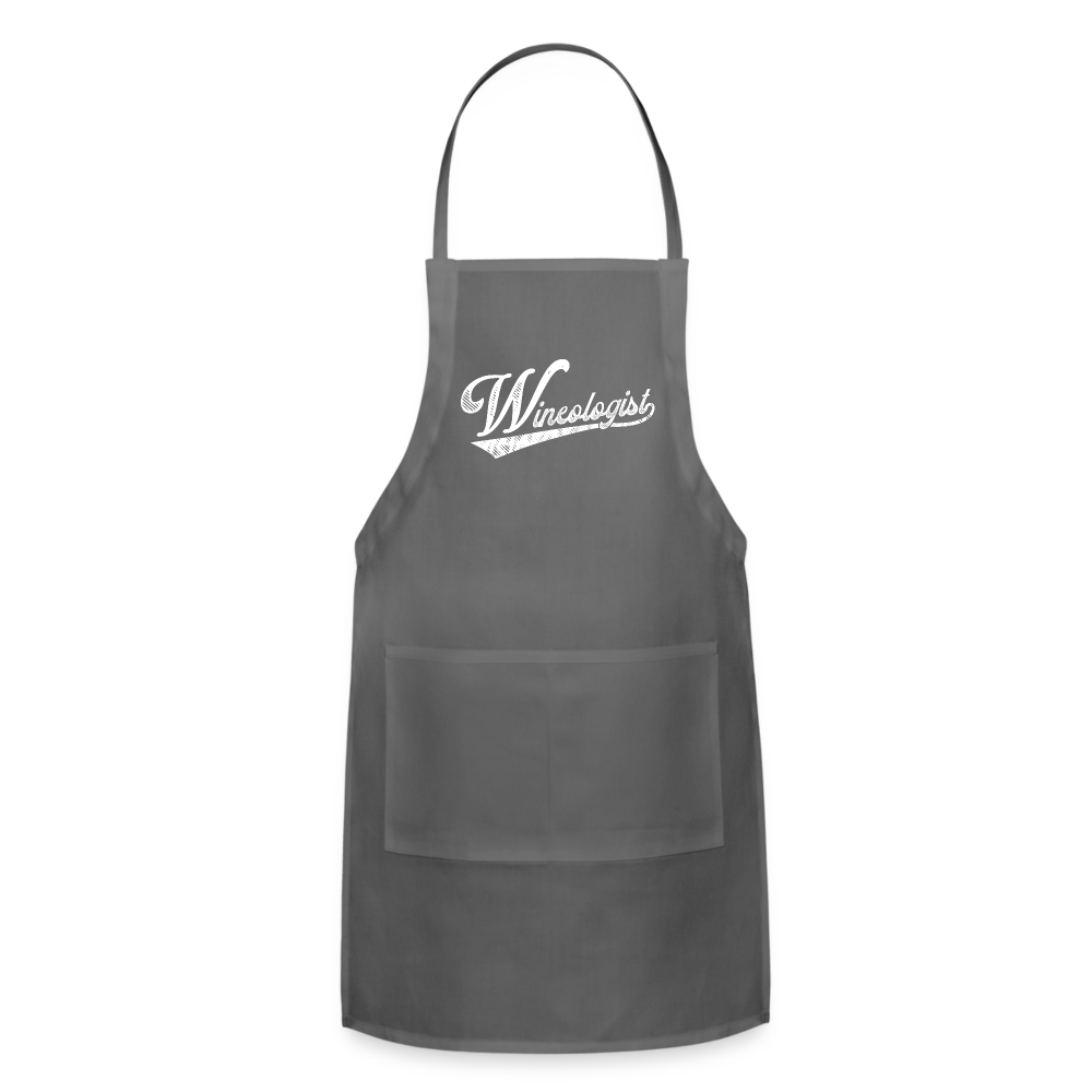 Wineologist Adjustable Apron - charcoal
