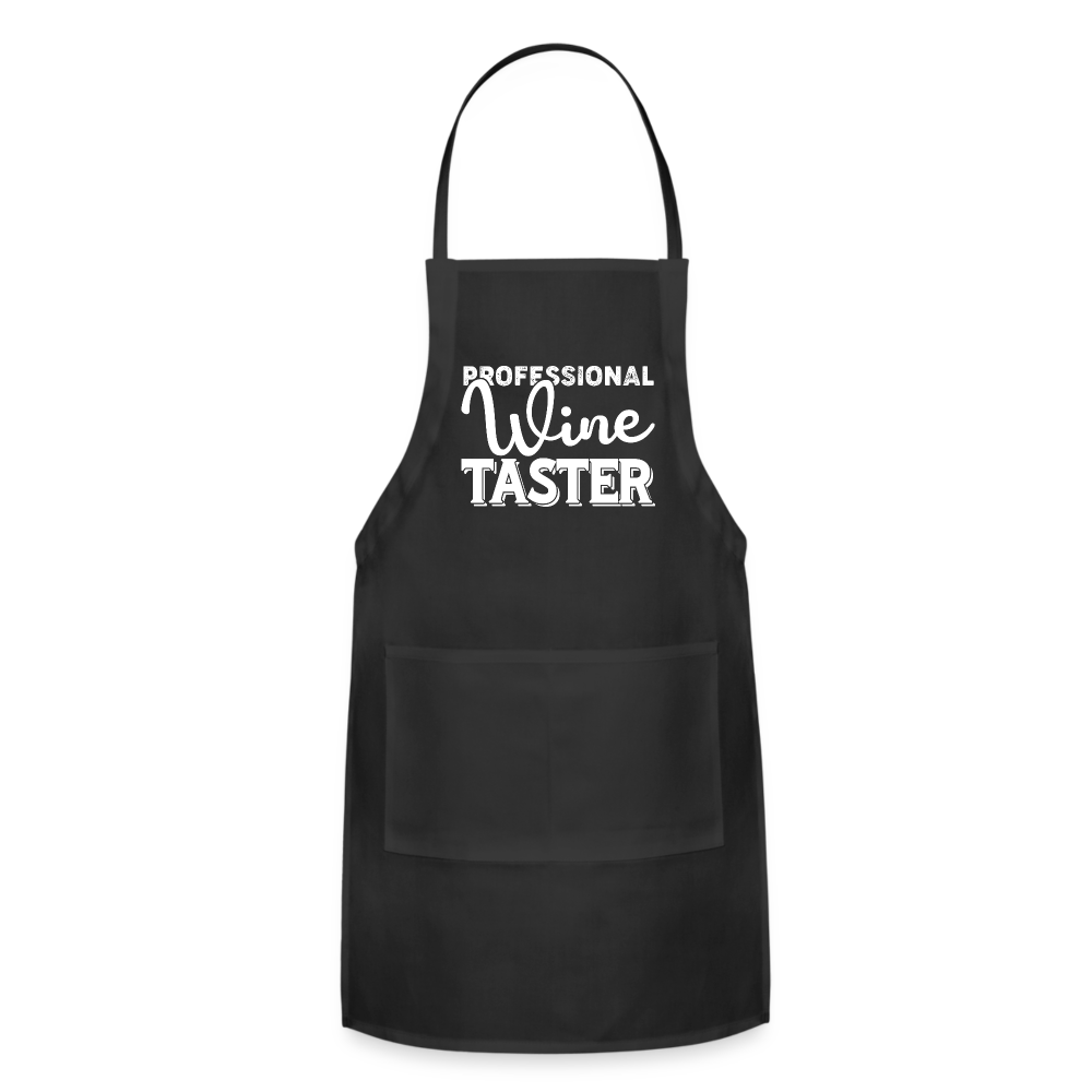 Professional Wine Taster Adjustable Apron - black