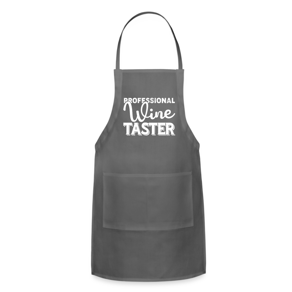 Professional Wine Taster Adjustable Apron - charcoal