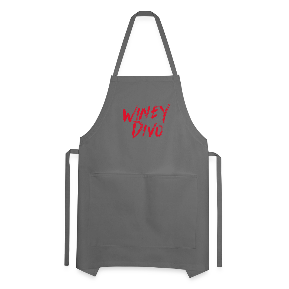 Winey Divo Adjustable Apron - charcoal