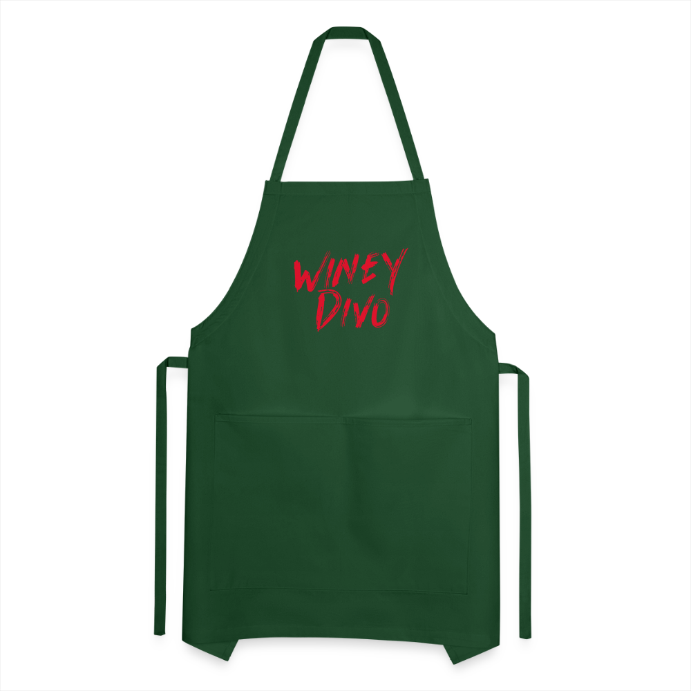 Winey Divo Adjustable Apron - forest green
