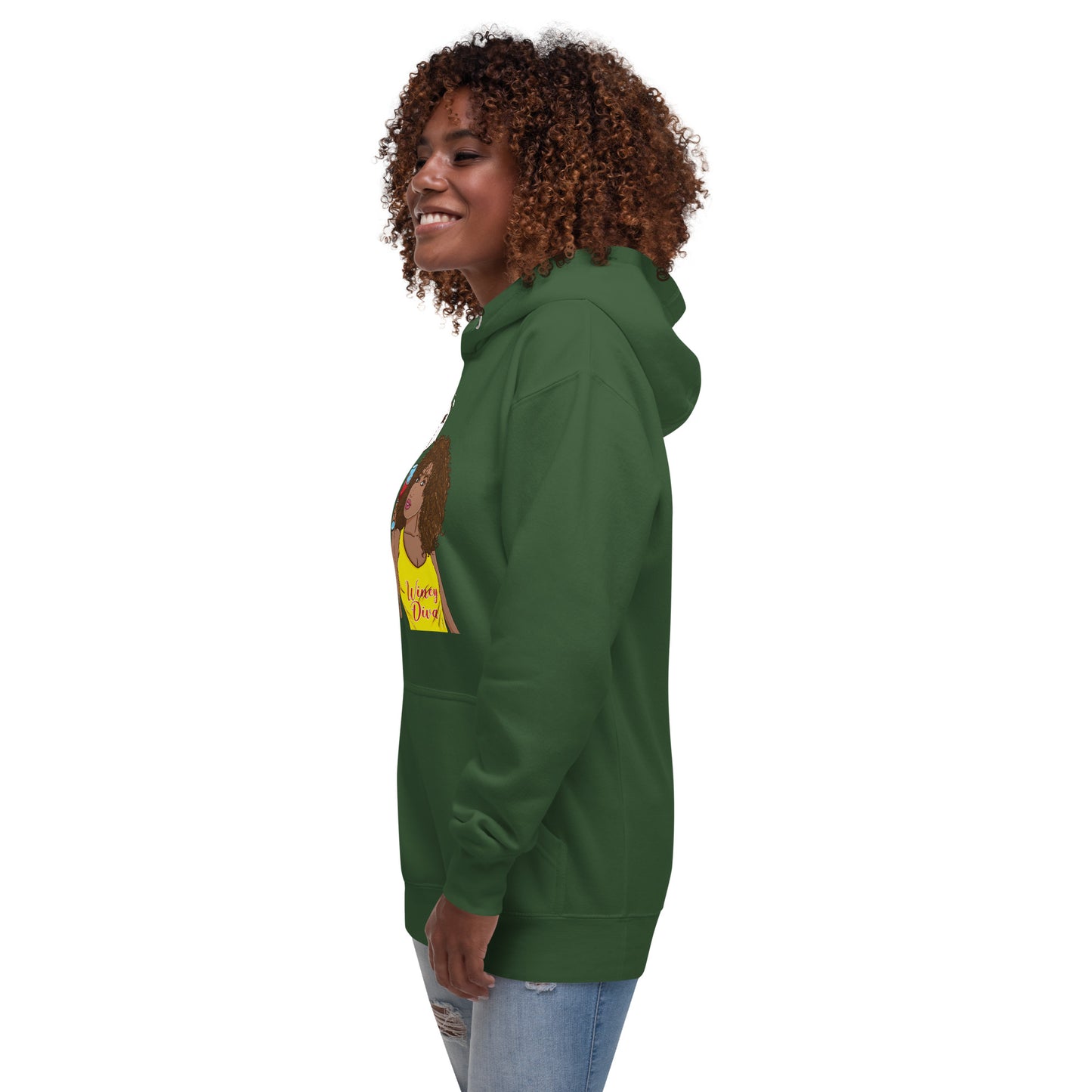 She Who Drinks Wine is Quite Divine AL Women's Hoodie