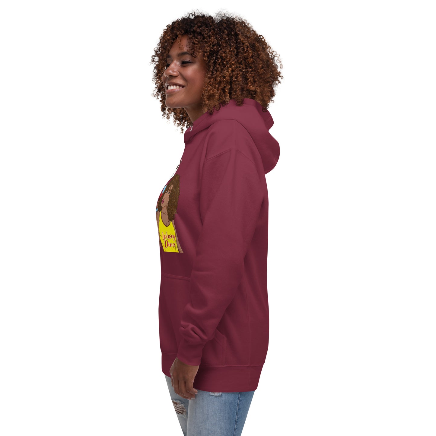 She Who Drinks Wine is Quite Divine AL Women's Hoodie