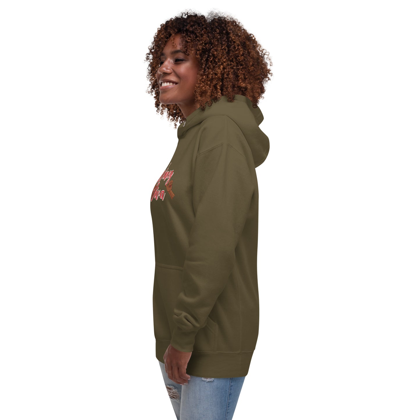 Winey Diva w/hands AA Hoodie