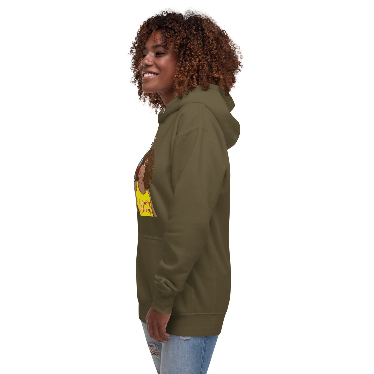 She Who Drinks Wine is Quite Divine AL Women's Hoodie