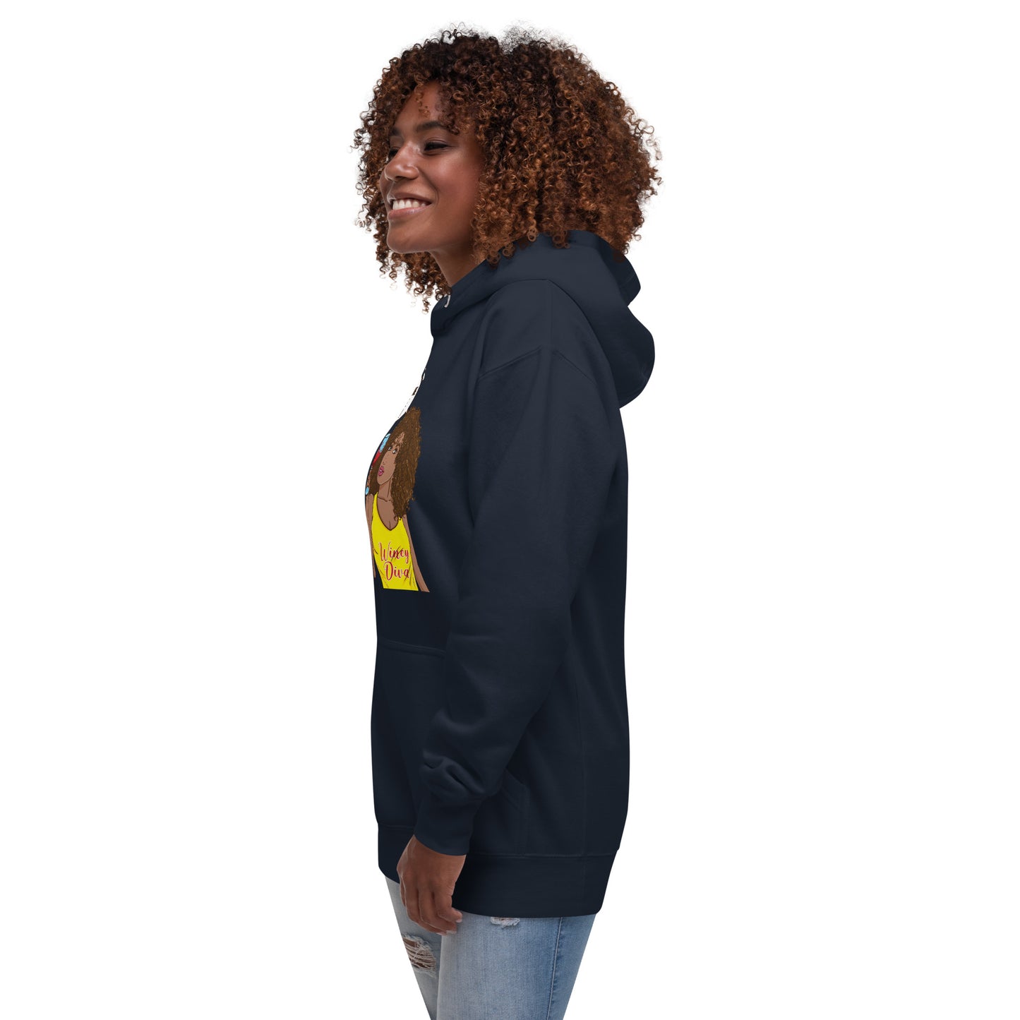 She Who Drinks Wine is Quite Divine AL Women's Hoodie