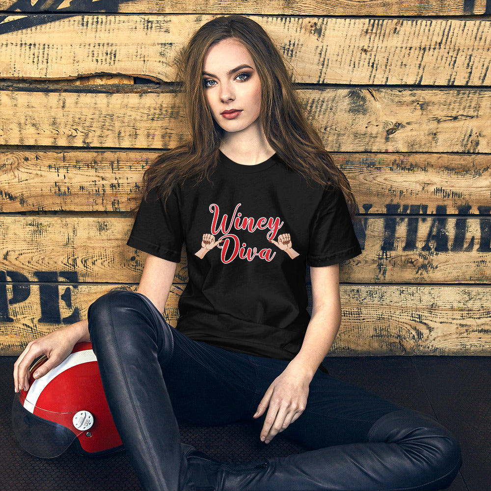Winey Diva w/Hands Women's T-shirt