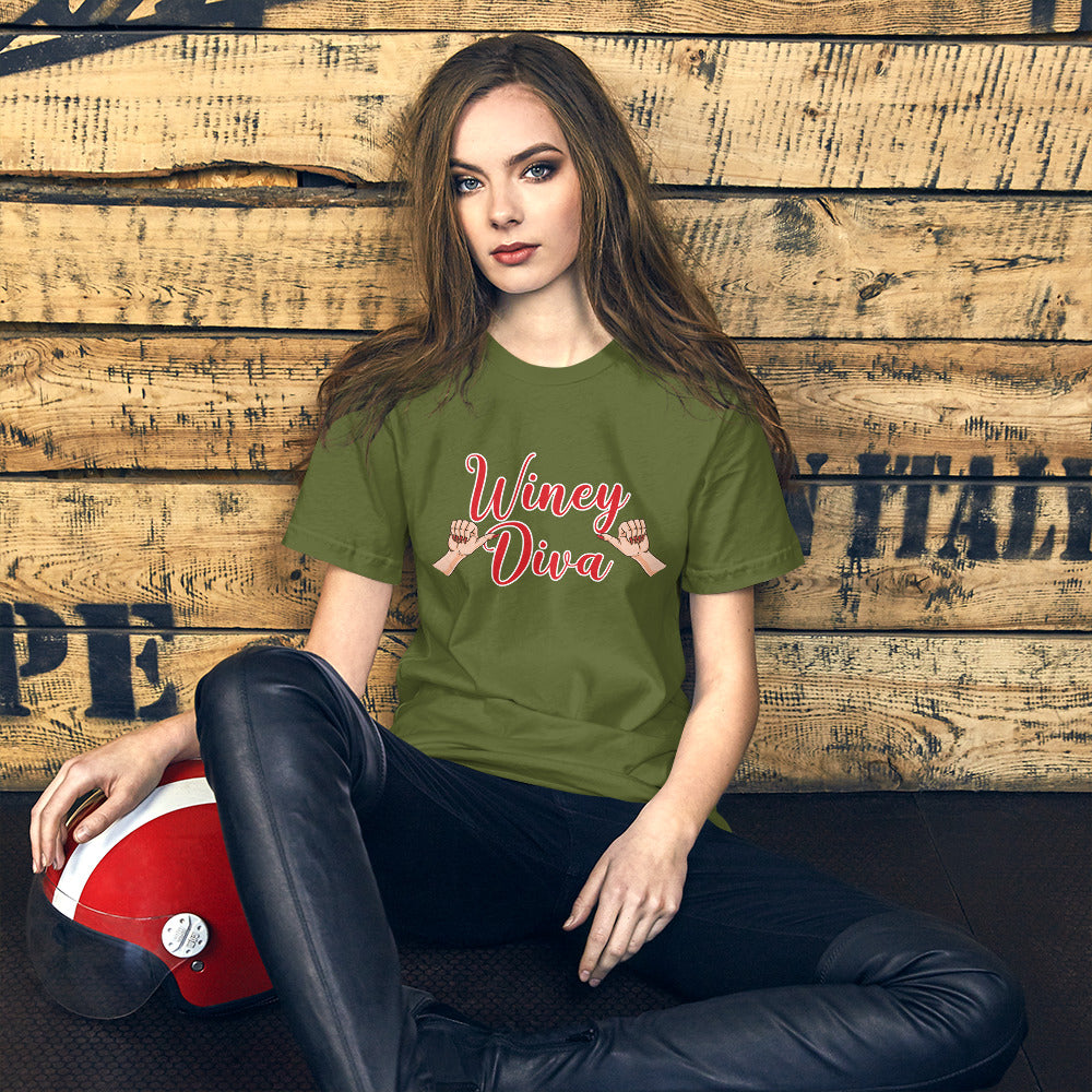 Winey Diva w/Hands Women's T-shirt