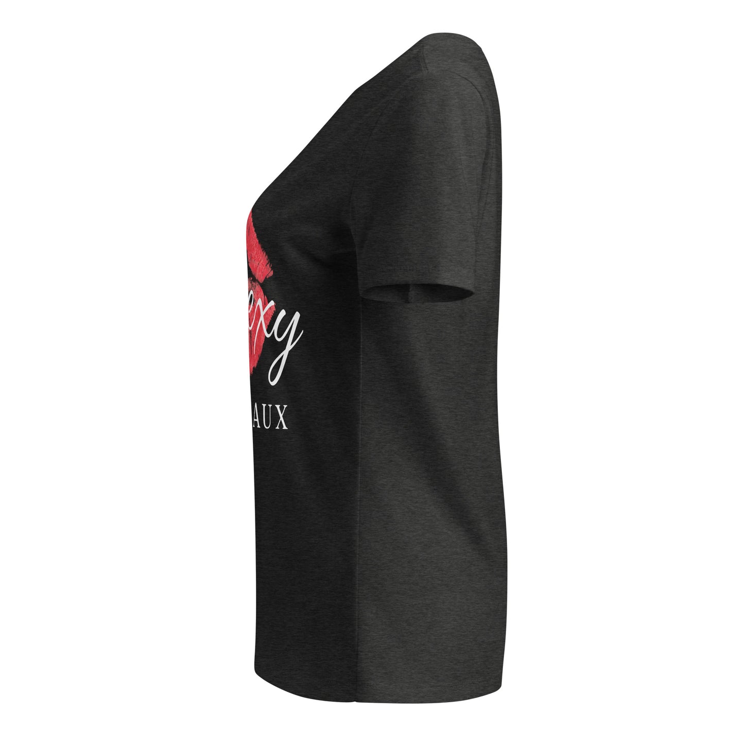 Sexy Wineaux w/Lips Women’s V-neck t-shirt