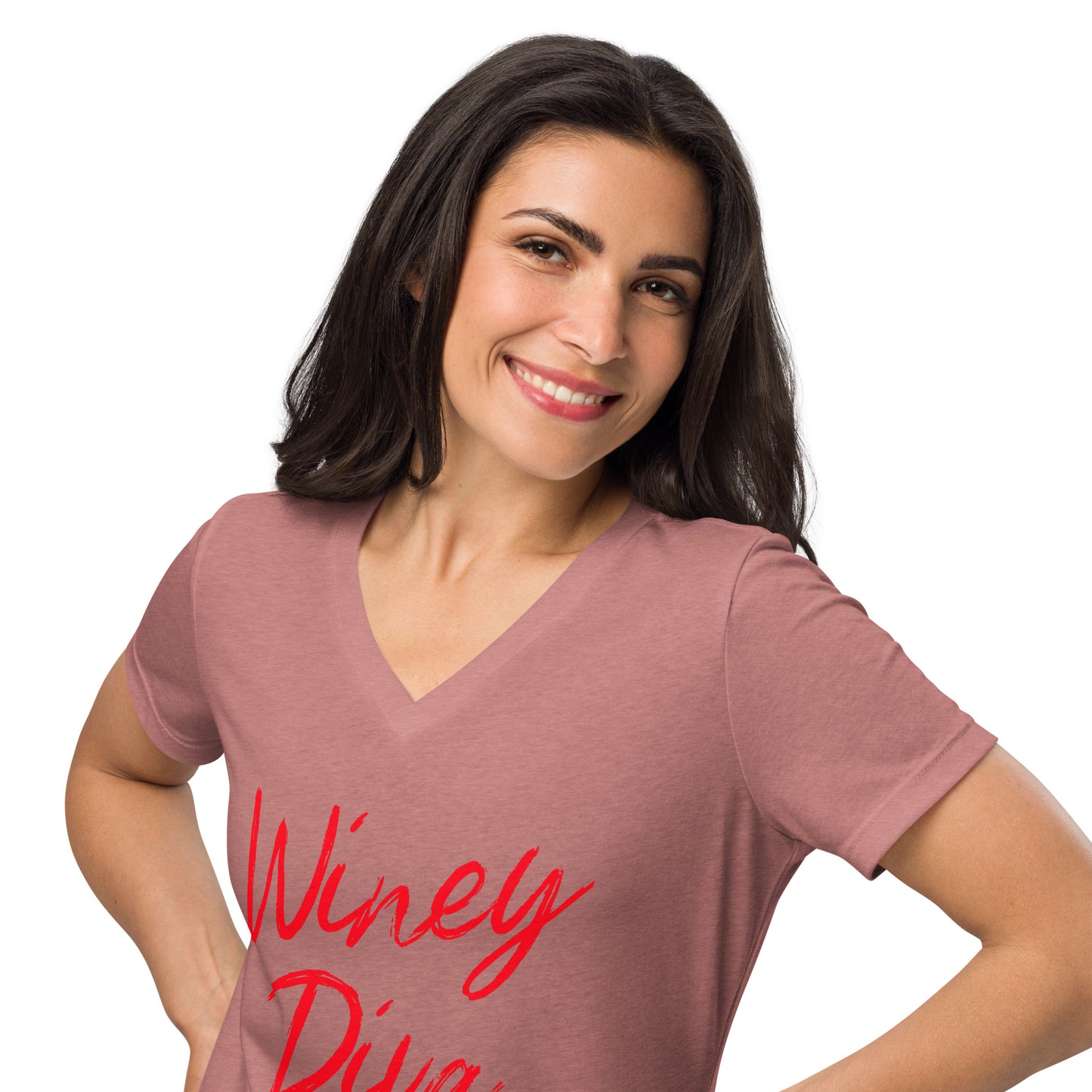 Winey Diva Women’s V-neck t-shirt