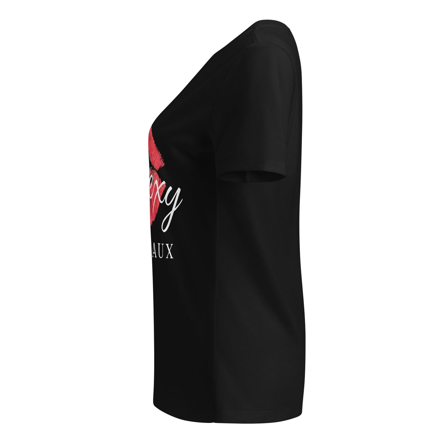 Sexy Wineaux w/Lips Women’s V-neck t-shirt