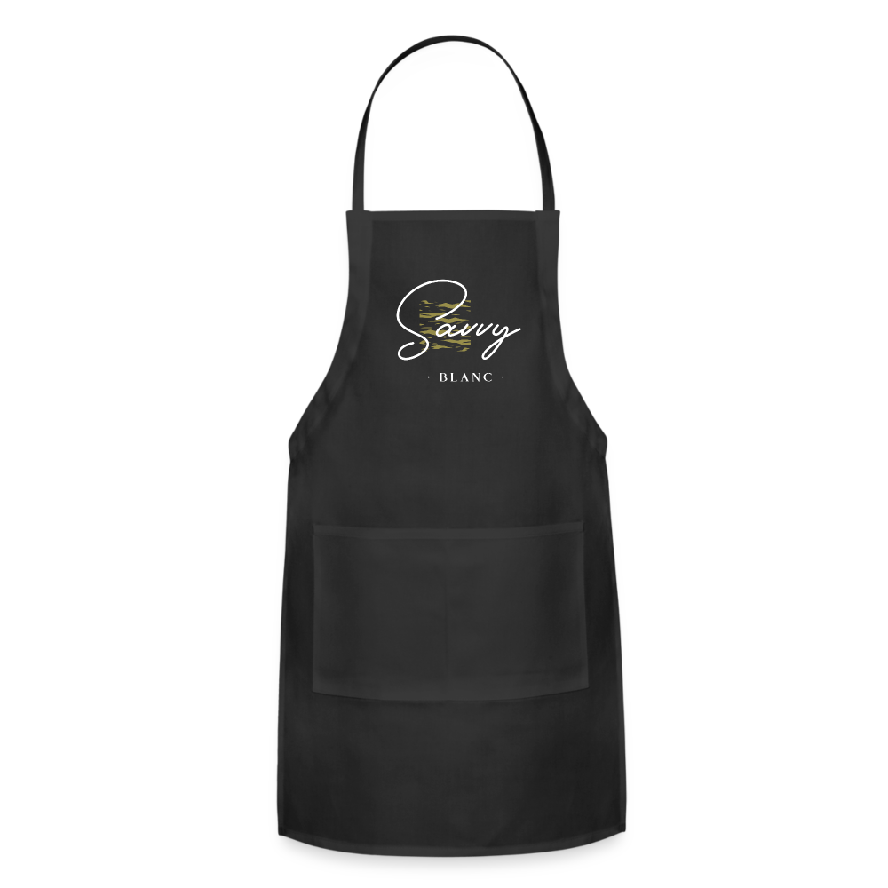 Savvy Blanc Adjustable Apron - black