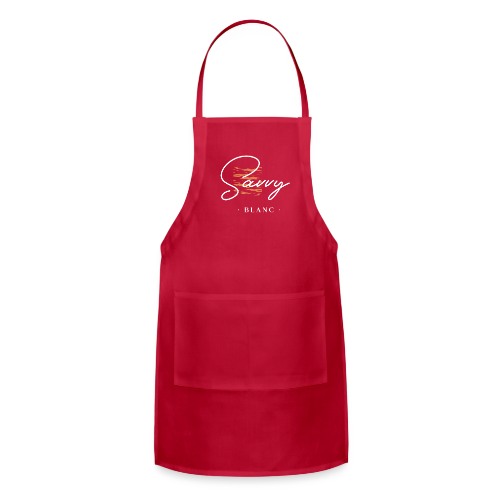 Savvy Blanc Adjustable Apron - red