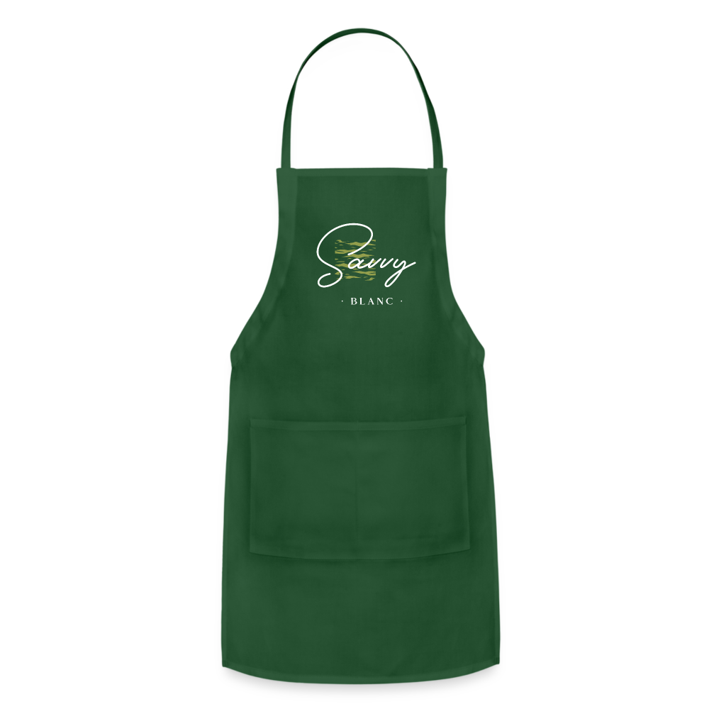 Savvy Blanc Adjustable Apron - forest green