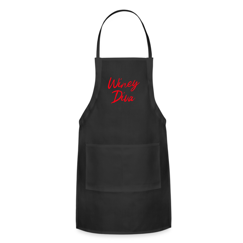 Winey Diva Adjustable Apron - black