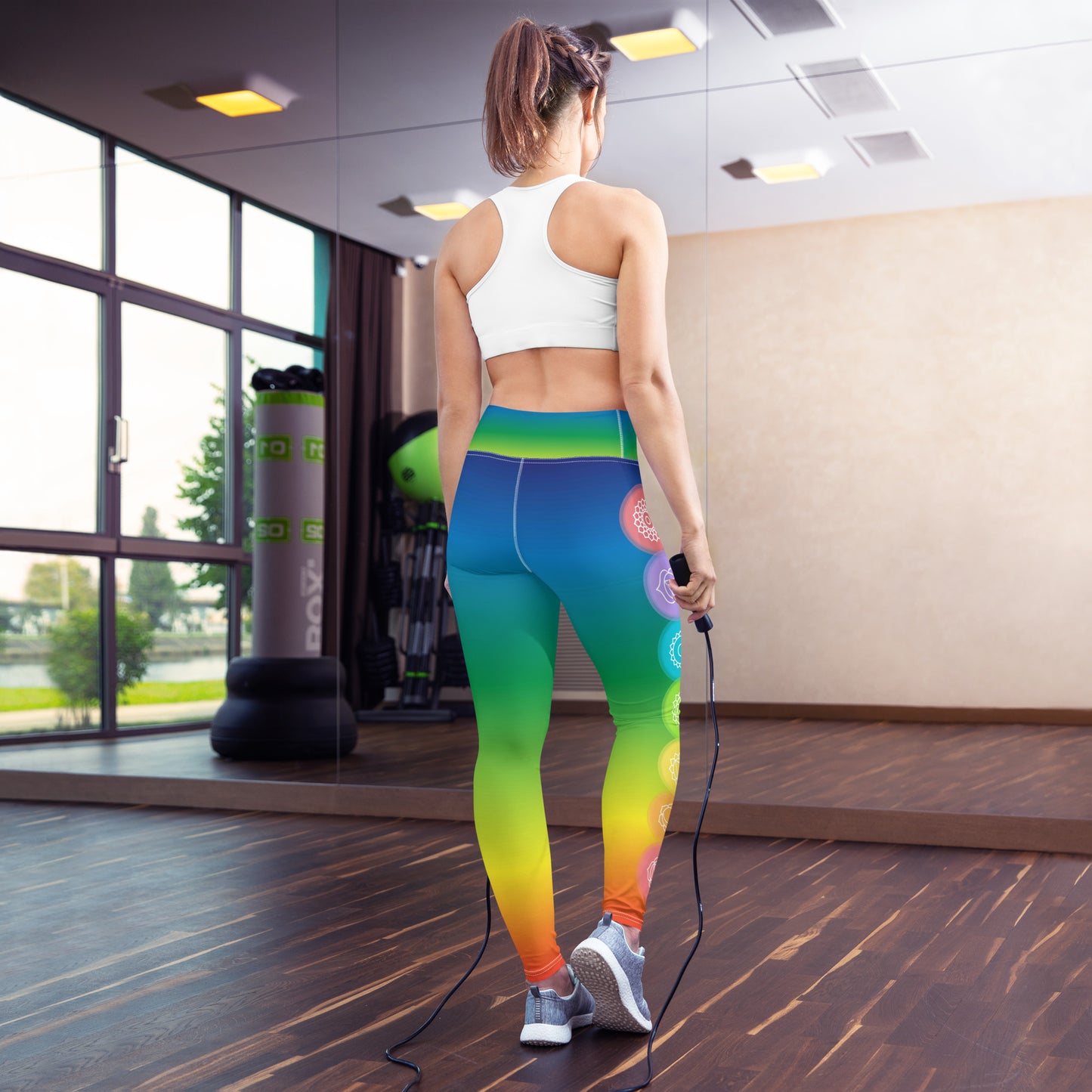Rainbow Chakra Yoga Leggings