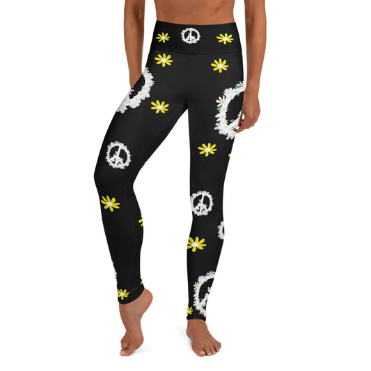 Peace & Daisies Yoga Leggings