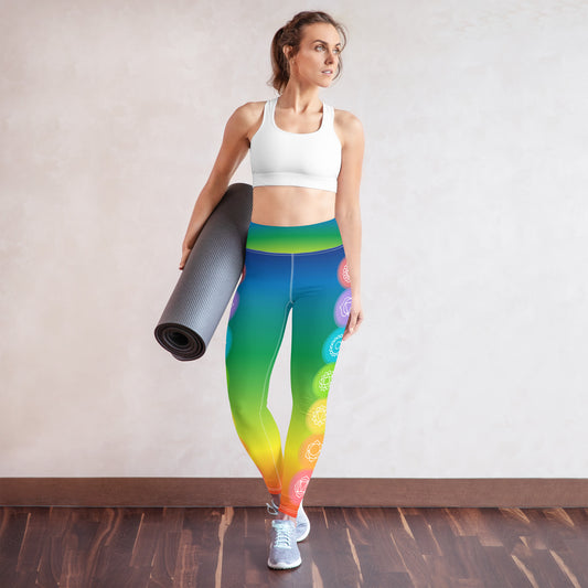 Rainbow Chakra Yoga Leggings