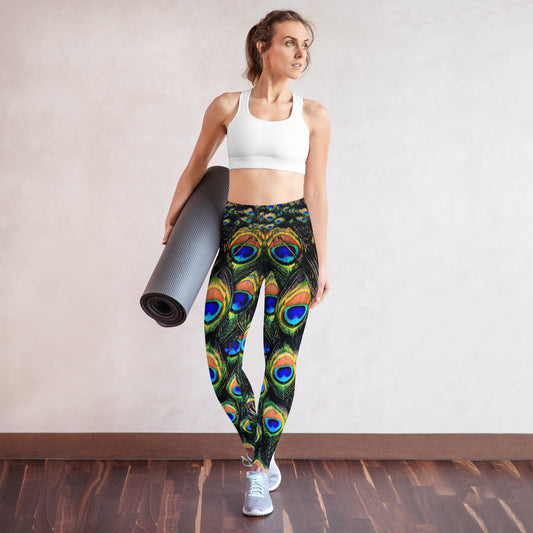 Exotic Peacock Yoga Leggings