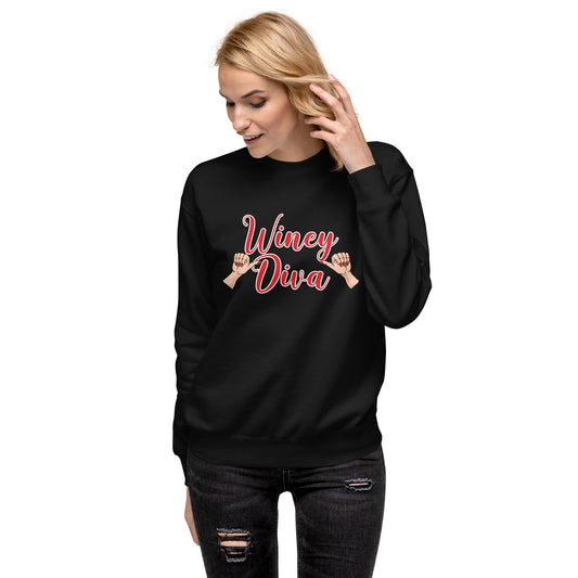 Winey Diva WT Hands Unisex Premium Sweatshirt
