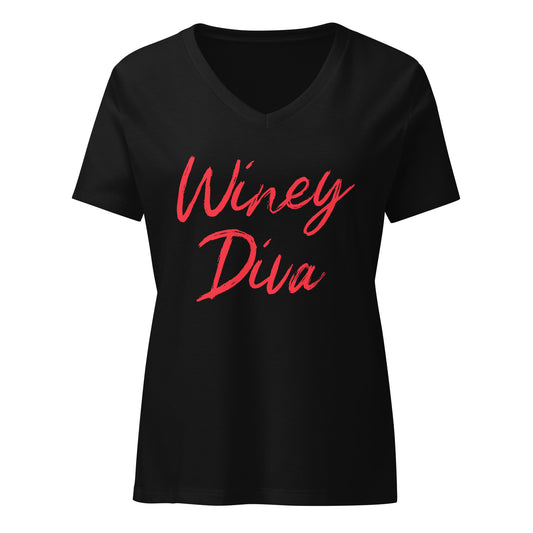 Winey Diva Women’s V-neck t-shirt