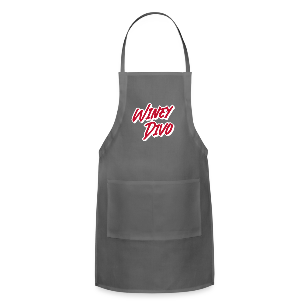 Winey Divo Adjustable Apron - charcoal