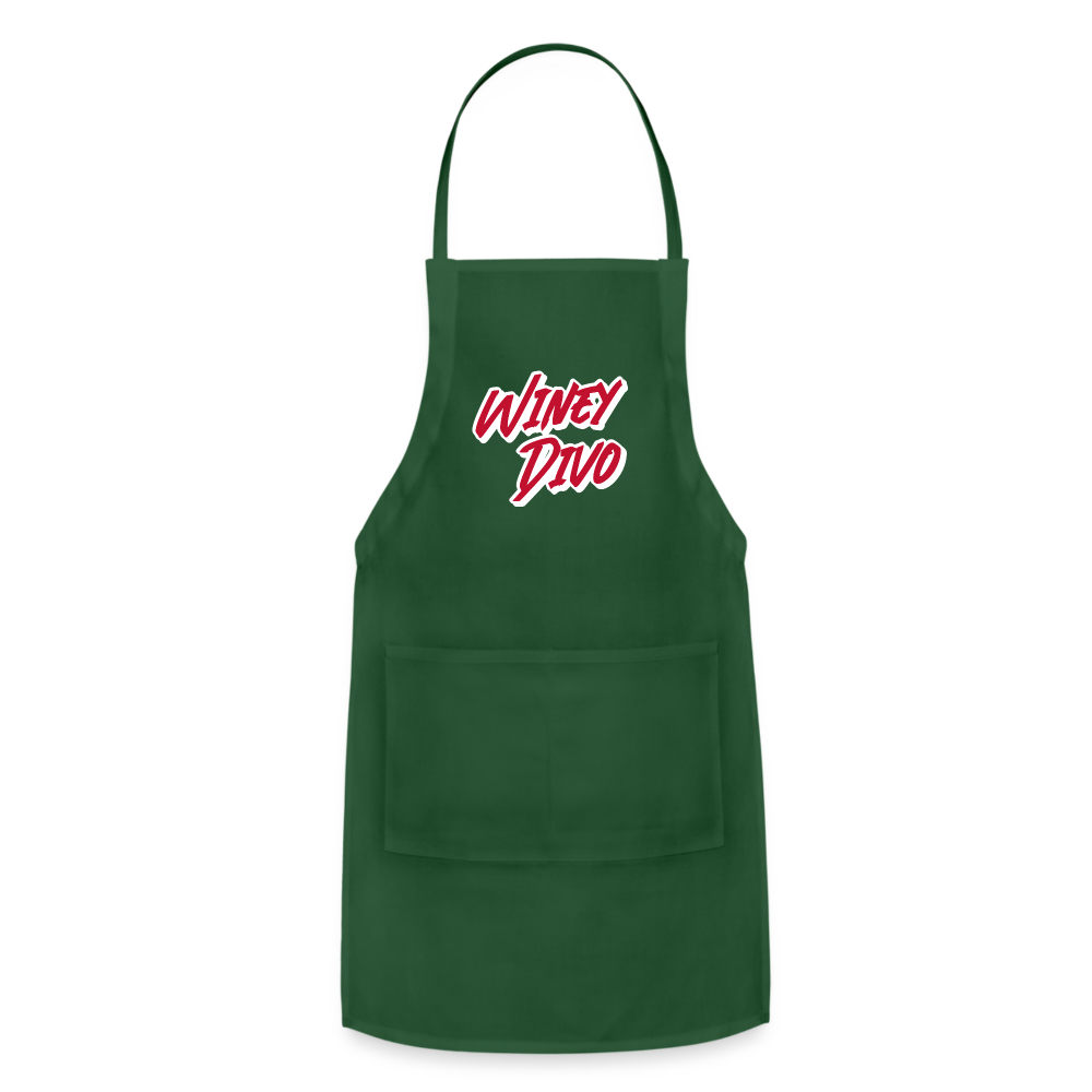 Winey Divo Adjustable Apron - forest green
